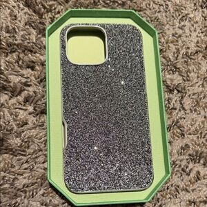 Swarovski Sparkling Silver iPhone 16 pro max Case